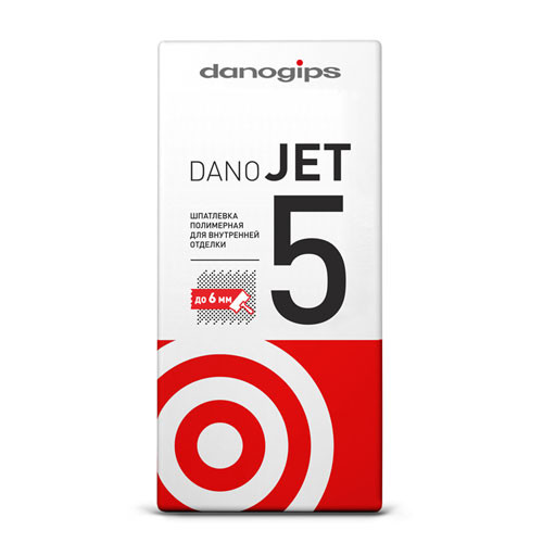 Danogips DANO JET 5 шпатлевка полимерная сухая