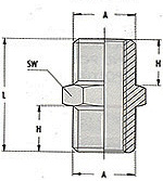 GAV 1219/2 290/5 М1/4xМ1/4 конус - 1219/5 290/11 М3/4xМ3/4 конус