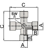 Переходники 1254/1 250/1 крест FFFF 1/8, 1254/2 250/2 крест FFFF 1/4, 1254/3 250/3 крест FFFF 3/8, 1254/4 250/4 крест FFFF 1/2 GAV 