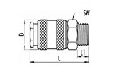 Переходники GAV 112 A/1 459/3,4 бс F1/4 - 112 A/2 459/8,9 бс F3/8