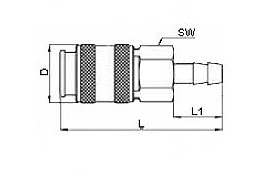 GAV 112 C/1 бс на елочку 6-8-10 мм