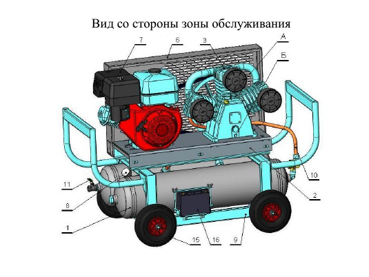 Общий вид компрессорной установки СБ4/С-90.LB75.SPE390